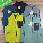 Patagonia Vest Yellow Cotton Polyester Fleece Jacquard Autumn Winter And