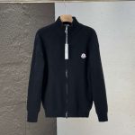 Moncler Coat Red Wool Blend Simple And Elegant Autumn Winter