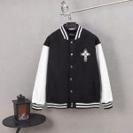 Chrome Hearts Jacket Red Wool Jacquard Street Style Understated Embroidery