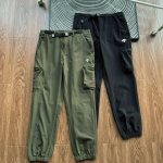 Descente Trousers Red Nylon Spandex Woven Fabric Quick-Drying Outdoor Functionality Professional Lightweight And Side Pockets