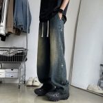 Chrome Hearts Pants Red Relaxed Fit Retro Blue