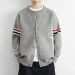 Thom Browne Outerwear Red Cotton Acrylic Suitable For All Body Types