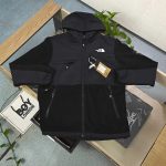 The North Face Jacket Red Fleece Street Style Streetwear Outdoor Functionality Winter Warm Patch Zippered Pocket