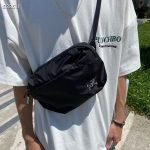Archaeopteryx Handbag Black Polyester Fiber Outdoor Waterproof