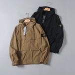 Stone Island Jacket Black Three-Proof Fabric