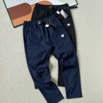 Descente Trousers Red Woven Fabric Quick-Drying Summer Slim Fit Silicone 3D Label