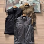 Archaeopteryx Vest Ash Cotton Down Nylon Fabric