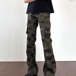 Carhartt Trousers Red Cotton Pure Running Outdoor Workwear Environmentally Friendly Dyeing Double Needle Stitching Side Pockets