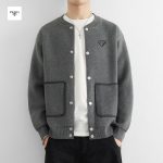 Prada Sweater Red Knitted Fabric