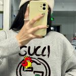 Gucci Hoodie Black Cotton Fleece Autumn