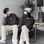 Balenciaga Sweatshirt Black Cotton Fleece Autumn