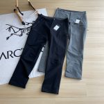 Archaeopteryx Trousers Black Woven Fabric Clean Lines Autumn Patch