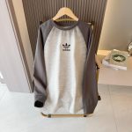 Adidas Long-Sleeved Shirts Red Autumn Large Print