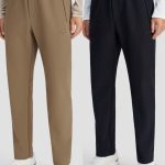 Descente Fleece-Lined Pants Black Fleece Exquisite Workmanship Winter Abrasion-Resistant Fabric Warm Patch