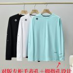 Descente Long-Sleeved Shirt Red Quick-Drying Running Spring Summer