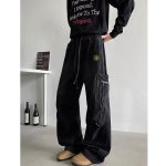Stone Island Pants Blue Adjustable Drawstring Street Style