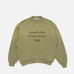 Acne Studios Jacket Red Cotton Street Style Autumn Winter