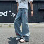 Adidas Pants Red Denim Patch