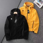Descente Jacket Yellow Fleece Woven Fabric Clean Lines Autumn Winter And Patch