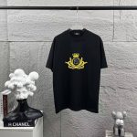Fendi Short-Sleeved T-Shirt Black Cotton Spring Summer Embroidery