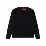 Ralph Lauren Long-Sleeved Shirts Red Cotton Down Easy To Match