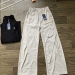 Fila Trousers Red Relaxed Fit Autumn Side Pockets