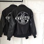 Globe Dresses Red Wool Chenil Leather Patchwork Street Style Streetwear Autumn Winter And Slim Fit Embroidery Patch