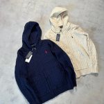 Ralph Lauren Long-Sleeved Shirts Red Wool Blend Cable Knit