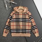 Burberry Outerwear Red Wool Cashmere Jacquard Lace Retro British Loose Cut