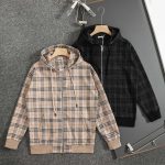 Burberry Jacket Red Cotton Jacquard Smooth To The Touch Easy Match Autumn Winter