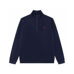 Ralph Lauren Long-Sleeved Shirts Red Cotton Wool Blend Easy To Match Retro Preppy Style Spring Autumn Winter And Three Needles Five Threads Embroidery