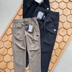 Descente Trousers Black Nylon Spandex Unrestricted Movement Autumn