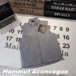 Mammut Vest Red Cotton Outdoor Windproof Autumn Winter Zippered Pocket