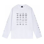 Balenciaga Long-Sleeved Ash Cotton Summer Embroidery
