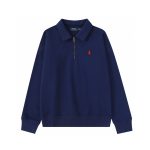 Ralph Lauren Shirts Red Eva Cotton Pure Unrestricted Movement Simple And Versatile Exquisite Workmanship Minimalist Style Winter Embroidery Visually Elongates