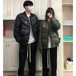 Nike Outerwear Green Cotton Xinjiang Down Fleece Minimalist Style Winter Patch