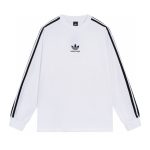 Balenciaga Long-Sleeved Ash Cotton Summer Embroidery