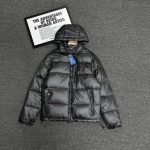Ralph Lauren Jacket Red Duck Down Nylon Fleece Patent Leather Winter Embroidery