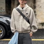 Prada Long-Sleeved Shirts Red Cotton Plush Fleece Space Air Layer Environmentally Friendly Dyeing