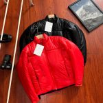 Archaeopteryx Jacket Red Cotton Silk Nylon Twill Fabric Professional Outdoor Winter Embroidery