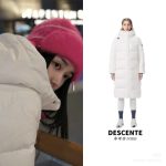 Descente Down Jackets Pink Eva Feather Goose Polyester Fiber Street Style Winter