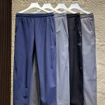 Archaeopteryx Casual Pants Red Cotton Nylon Fleece Daily Commute Winter Even Stitching 3D Logo