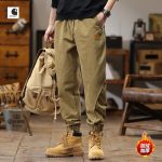 Carhartt Work Pants Green Fleece