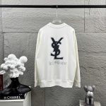 Saint Laurent Long-Sleeved Black Autumn Winter Early Embroidery