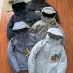 Archaeopteryx Down Jackets Red Gore-Tex Goose Mesh Adjustable Drawstring Zippered Pocket