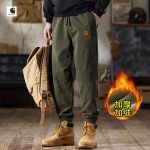 Carhartt Work Pants Red Fleece