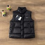 Prada Sleeveless Black Duck Down Nylon Autumn Winter And