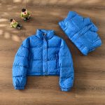 Chrome Hearts Coat Blue Down Winter