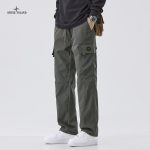 Stone Island Work Pants Green Retro Workwear