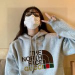 Gucci Hoodie Red Cotton Fleece Fabric